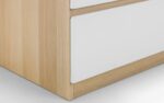 julian bowen Jupiter 4 Drawer Chest - White/Oak-17293