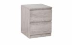 julian bowen Jupiter 2 Drawer Bedside - Grey Oak-0