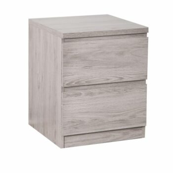 julian bowen Jupiter 2 Drawer Bedside - Grey Oak-0