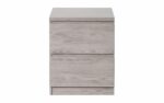 julian bowen Jupiter 2 Drawer Bedside - Grey Oak-17302