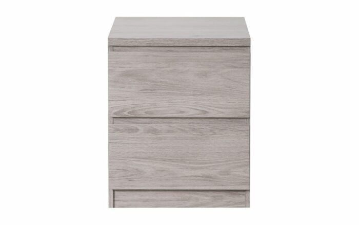 julian bowen Jupiter 2 Drawer Bedside - Grey Oak-17302