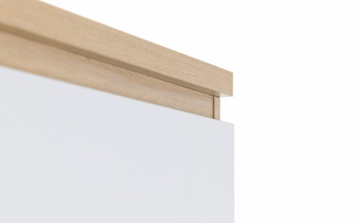 julian bowen Jupiter 2 Door Wardrobe - White/Oak-17295
