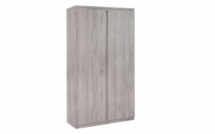 julian bowen Jupiter 2 Door Wardrobe - Grey Oak-17314