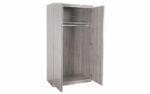 julian bowen Jupiter 2 Door Wardrobe - Grey Oak-17315