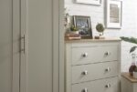 GFW Lancaster 4 Piece Bedroom Bundle Mega Deal Wardrobe, Drawers & 2 bedsides in Ivory Cream-18240