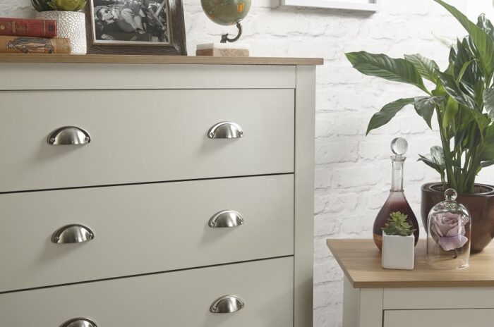 GFW Lancaster 4 Piece Bedroom Bundle Mega Deal Wardrobe, Drawers & 2 bedsides in Ivory Cream-18235