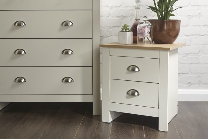 GFW Lancaster 4 Piece Bedroom Bundle Mega Deal Wardrobe, Drawers & 2 bedsides in Ivory Cream-18242