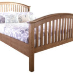 GFW Madrid High Foot End Wooden Oak Bed Frame-0