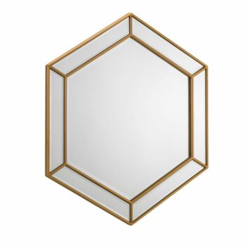 julian bowen Melody Hexagonal Mirror gold -0