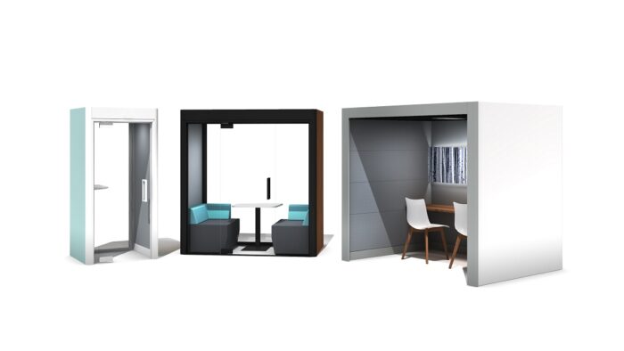 Frem Oasis Linear Team 6 person Private meeting Booth with Optional Extras-18331