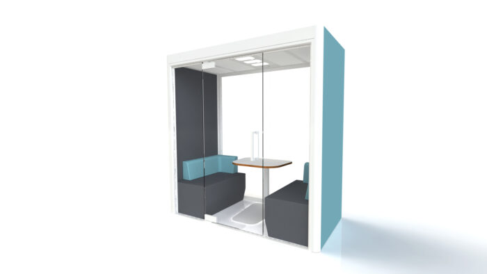 Frem Oasis Linear Duo 2 person Private meeting Booth with Optional Extras-18290