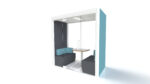 Frem Oasis Linear Team 6 person Private meeting Booth with Optional Extras-18329