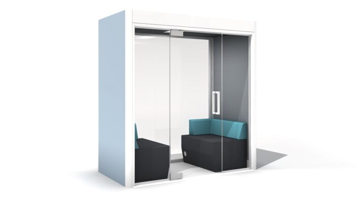 Frem Oasis Linear Duo 2 person Private meeting Booth with Optional Extras-18292