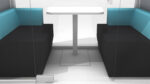 Frem Oasis Linear Team 6 person Private meeting Booth with Optional Extras-18335