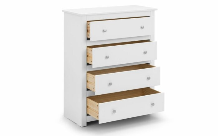 julian bowen Radley 4 Drawer Chest - White-17345