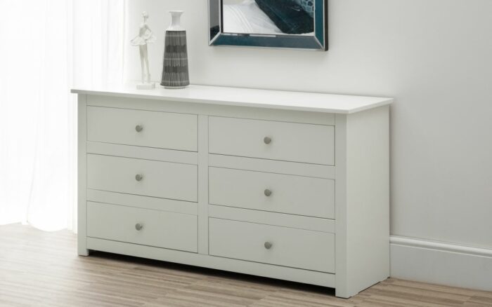 julian bowen Radley 6 Drawer Chest - White-17353