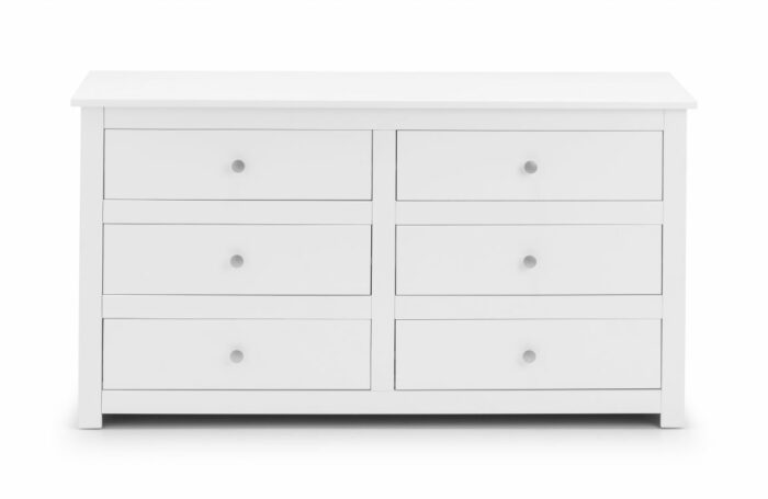 julian bowen Radley 6 Drawer Chest - White-17350