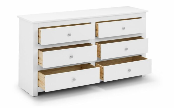 julian bowen Radley 6 Drawer Chest - White-17349