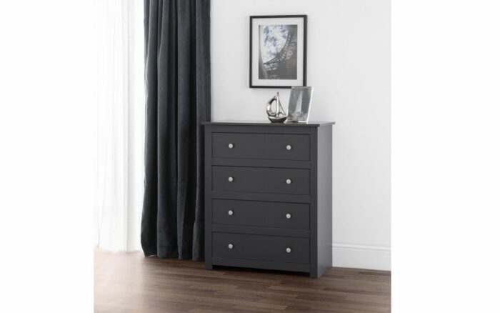 julian bowen Radley 4 Drawer Chest - Anthracite-17365