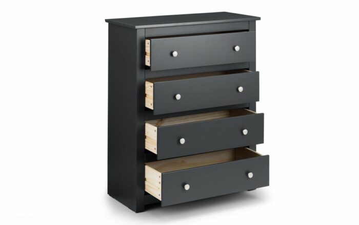 julian bowen Radley 4 Drawer Chest - Anthracite-17366