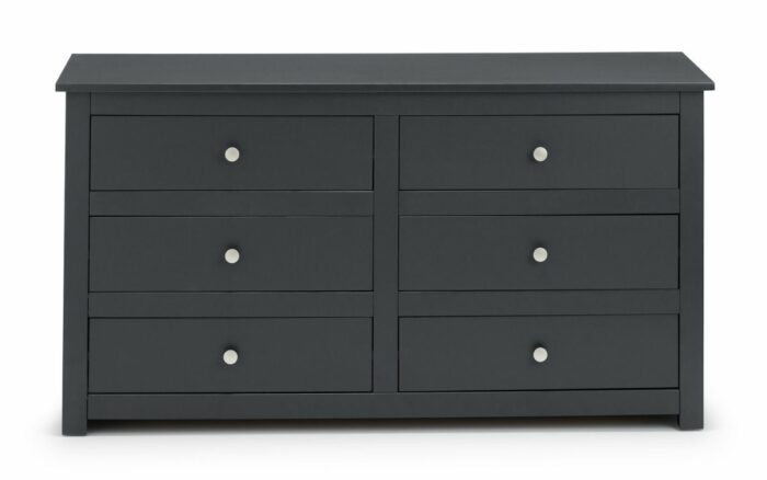 julian bowen Radley 6 Drawer Chest - Anthracite-17372