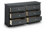 julian bowen Radley 6 Drawer Chest - Anthracite-17371