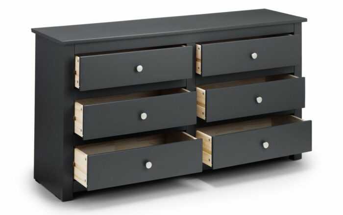 julian bowen Radley 6 Drawer Chest - Anthracite-17371