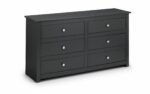 julian bowen Radley 6 Drawer Chest - Anthracite-0