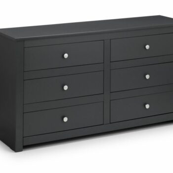 julian bowen Radley 6 Drawer Chest - Anthracite-0