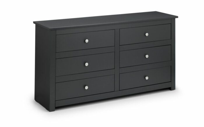 julian bowen Radley 6 Drawer Chest - Anthracite-0
