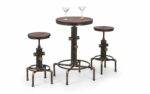 julian bowen Rockport Pipework Barstool rustic elm-17593