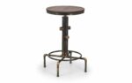 julian bowen Rockport Pipework Barstool rustic elm-17592