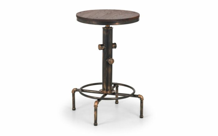julian bowen Rockport Pipework Barstool rustic elm-17592