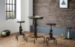 julian bowen Rockport Pipework Barstool rustic elm-17591
