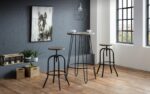 julian bowen Spitfire Industrial Stool mocha elm-17454
