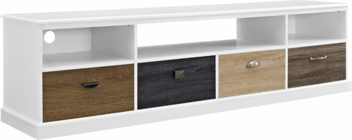 Dorel Mercer TV Console with Multicolored Door for TVs up to 65” -16886