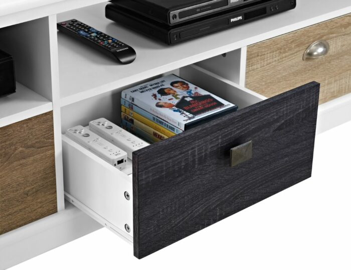 Dorel Mercer TV Console with Multicolored Door for TVs up to 65” -16882