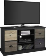 Dorel Mercer TV Console with Multicolored Door for TVs up to 50” -0