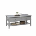 Dorel Franklin Coffee Table Black Grey or White Painted Wood-16992