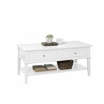 Dorel Franklin Coffee Table Black Grey or White Painted Wood-16994