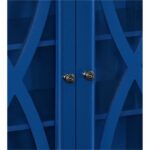 Dorel Ellington 2 Door Storage Cupboard Black Grey or Ivory Wood-17008