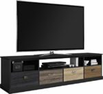 Dorel Mercer TV Console with Multicolored Door for TVs up to 65” -16885