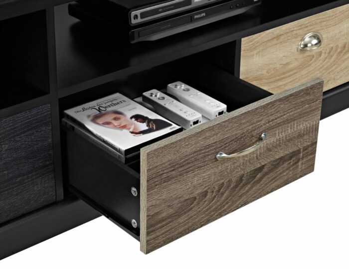 Dorel Mercer TV Console with Multicolored Door for TVs up to 65” -16883