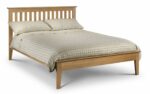Julian Bowen Salerno wooden Shaker Bed - Solid Oak-0