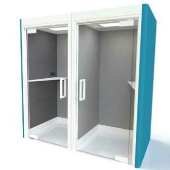 Frem Oasis Linear Duo Telephone Booth with Optional Extras-0