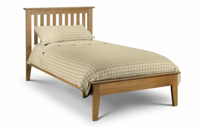 Julian Bowen Salerno wooden Shaker Bed - Solid Oak-18446