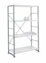 Alphason Cabrini Home Office White Tall Bookcase-0