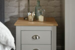 GFW Lancaster 3 Piece Bedroom Bundle Mega Deal Wardrobe, Drawers & 1 bedside in Light Grey-18561