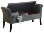 GFW Balmoral Storage Window Seat in Grey Chenille-18604