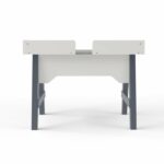 Alphason Truro Grey Marble Effect Writing Desk-18580
